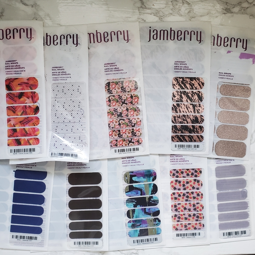 Assorted Jamberry Nail Wraps + Heater